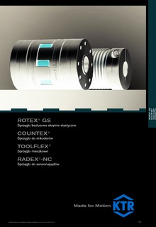 KTR sprzęgła sprzęgło do enkoderów, bezluzowe sztywne skrętnie  ROTEX GS. COUNTEX TOOLFLEX sprzegło mieszkowe. RADEX-NC